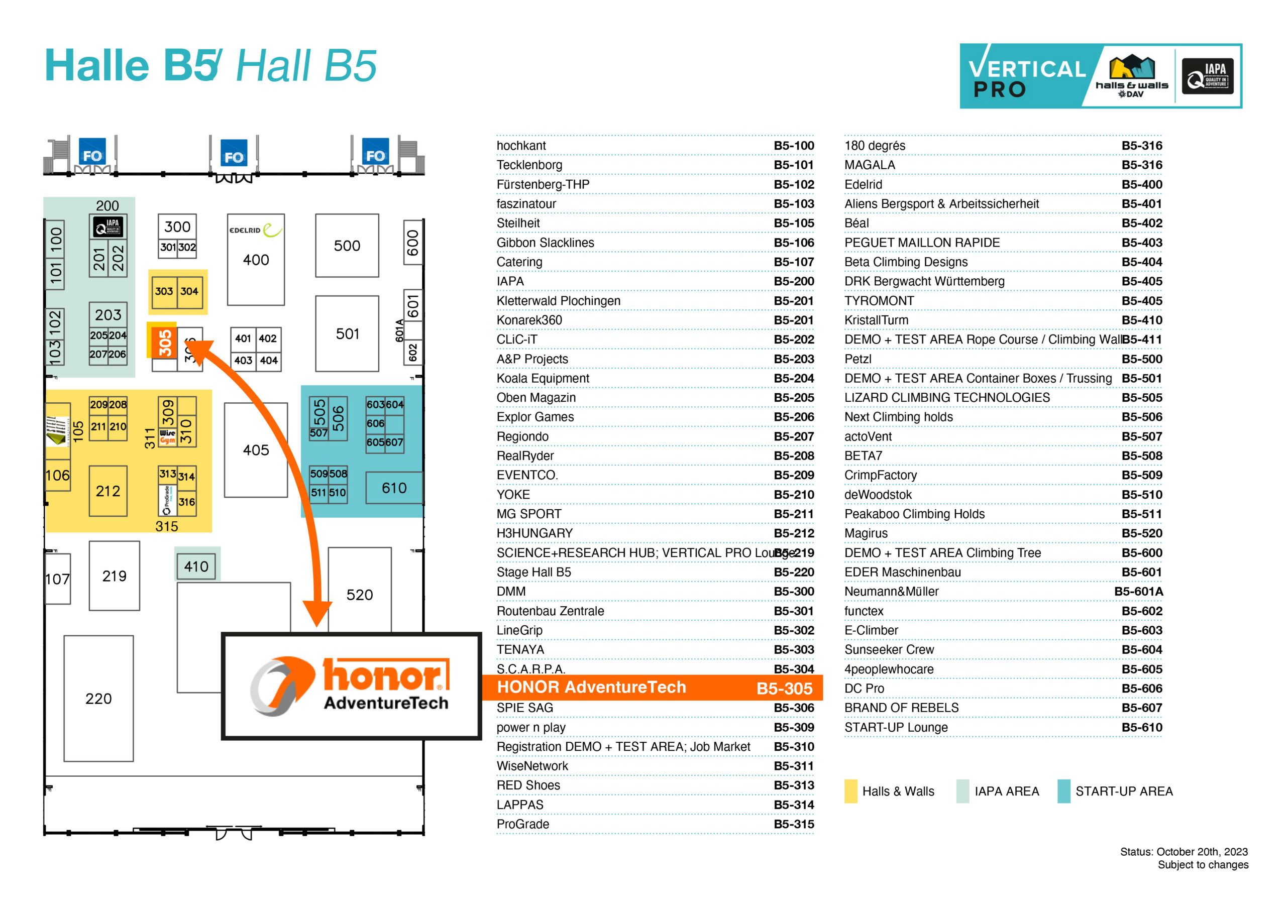 Halls&Walls-Vertical-Pro---HONOR-AdventureTech-index-of-exhibitors-hall-overview